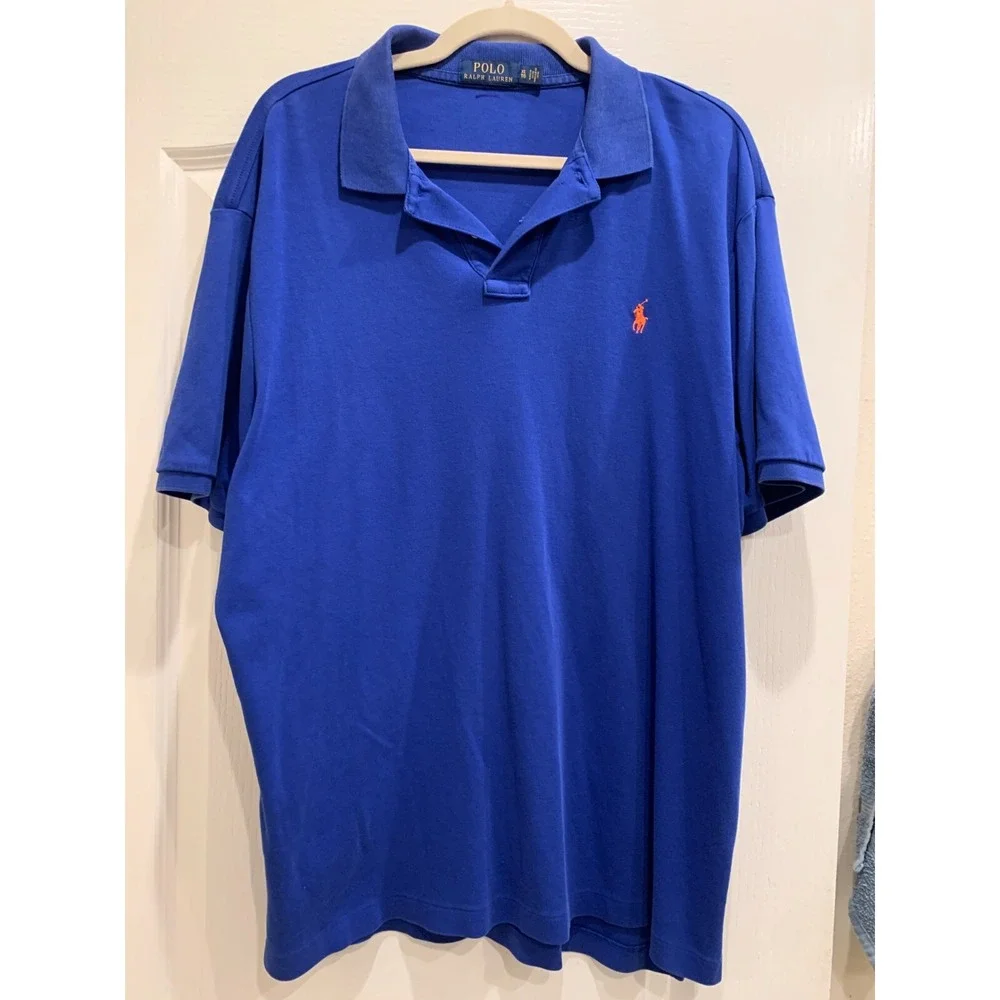 Polo Ralph Lauren Mens‎ Polo Shirt Size XL Blue Classic Golf